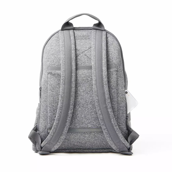 Dagne Dover Dakota Large Neoprene Backpack Heather Grey NWT Laptop Travel Bag - Picture 2 of 12